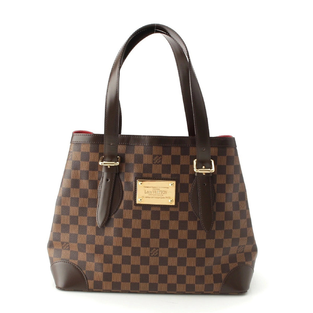 Louis Vuitton Damier Hampstead Tote Bag Handbag Brown